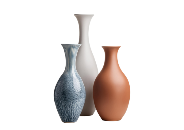 Set de vases en céramique 3 couleurs